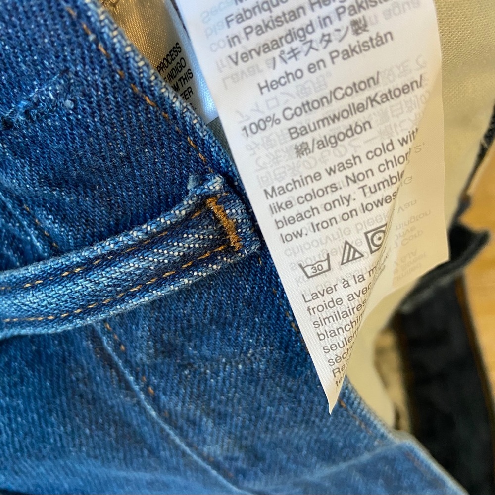 Madewell McCarren Cutout Denim Mini Skirt Raw Hem Vent Size 26 NWT - Picture 9 of 10